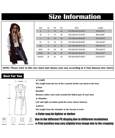 Women Long Puffer Vest Sleeveless Puffy Jacket with Hood 04-gray $15.40 Vests