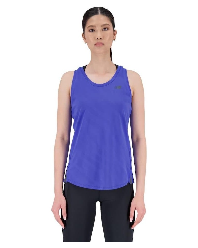 Women's Q Speed Jacquard Tank Top 22 Marine Blue $20.47 Activewear