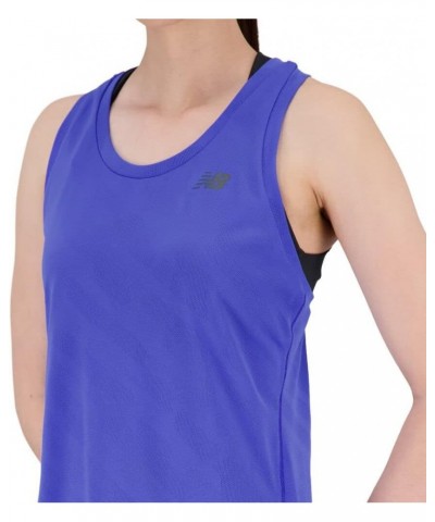 Women's Q Speed Jacquard Tank Top 22 Marine Blue $20.47 Activewear