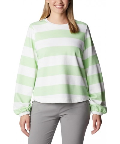 Women's Trek Seasonal Ft Graphic Crew Key West/Rugby Stripe $15.25 Jackets