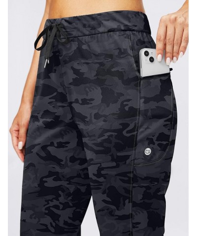 Women's Joggers Pants with Zipper Pockets Stretch Tapered Athletic Joggers for Women Lounge, Jogging, Workout Black Camo $17....