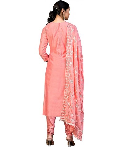 Indian Designer Embroidered Salwar Suit with Dupatta for Womens Regular & Occasional Wear Pink,52 $31.29 Suits