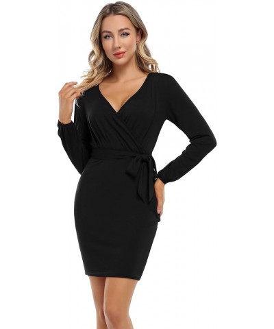 Women Club & Night Out Party Bodycon Dress Bodycon-black $16.38 Dresses