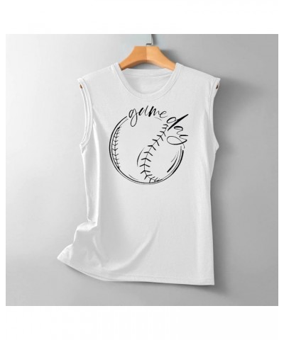 Women Baseball Tank Top Heart Print Baseball Tanks Cute Workout Graphic Casual Summer Sleeveless Shirt Vest Top 01-black $4.7...