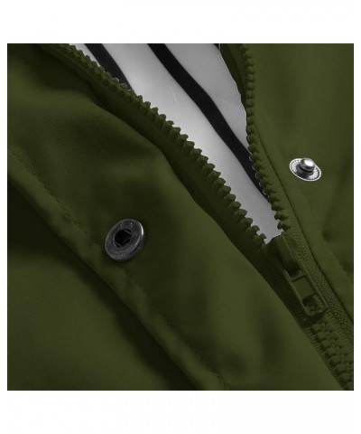 Packable Rain Coat Women Hiking Windbreaker Thin Summer Casual Lightweight Waterproof Jacket Army Green $15.52 Coats