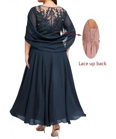 Plus Size Lace Mother of The Bride Dresses Cape Mother of The Bride Dress Black $38.71 Dresses