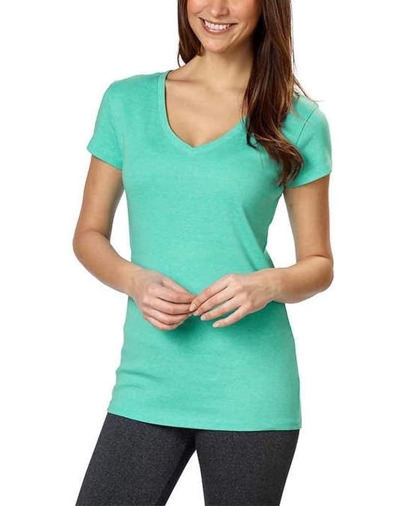 Ladies Premium Pima Cotton V-Neck T-Shirts Green $15.65 T-Shirts