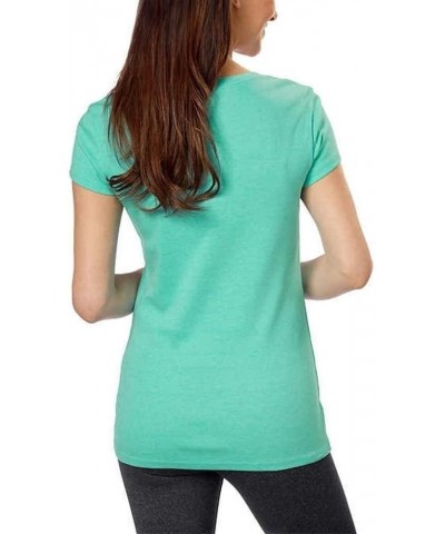 Ladies Premium Pima Cotton V-Neck T-Shirts Green $15.65 T-Shirts