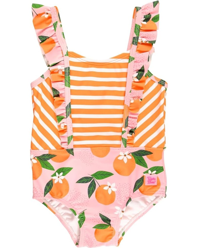 RuffleButts® Baby/Toddler Girls Ruffle Strap One Piece Swimsuit w/UPF 50+ Sun Protection Orange You the Sweetest $15.40 Swims...