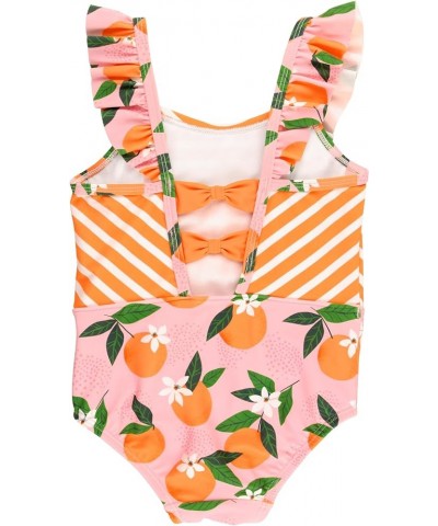 RuffleButts® Baby/Toddler Girls Ruffle Strap One Piece Swimsuit w/UPF 50+ Sun Protection Orange You the Sweetest $15.40 Swims...