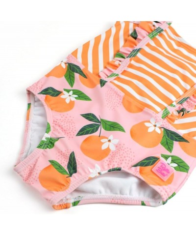 RuffleButts® Baby/Toddler Girls Ruffle Strap One Piece Swimsuit w/UPF 50+ Sun Protection Orange You the Sweetest $15.40 Swims...