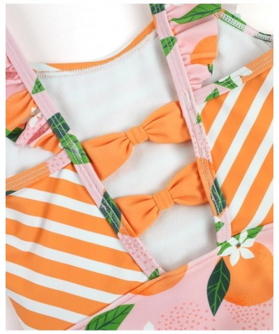 RuffleButts® Baby/Toddler Girls Ruffle Strap One Piece Swimsuit w/UPF 50+ Sun Protection Orange You the Sweetest $15.40 Swims...