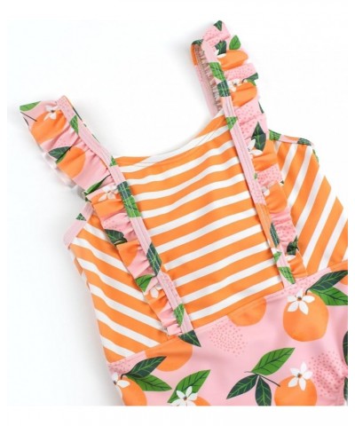 RuffleButts® Baby/Toddler Girls Ruffle Strap One Piece Swimsuit w/UPF 50+ Sun Protection Orange You the Sweetest $15.40 Swims...