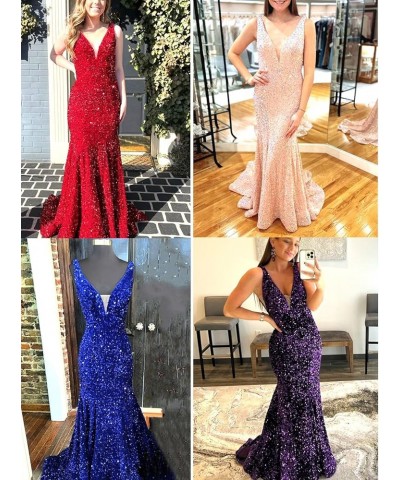 Prom Dresses Long for Women A Line with Pockets V Neck Formal Evening Ball Gown 1800-fuchsia $47.50 Dresses