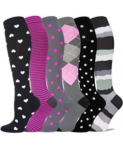 Graduated Medical Compression Socks for Women&Men Circulation Recovery-Knee High Supports Running Socks Multicoloured 111b XX...