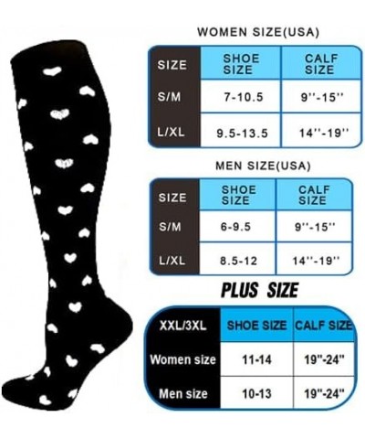 Graduated Medical Compression Socks for Women&Men Circulation Recovery-Knee High Supports Running Socks Multicoloured 111b XX...