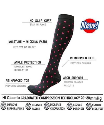 Graduated Medical Compression Socks for Women&Men Circulation Recovery-Knee High Supports Running Socks Multicoloured 111b XX...