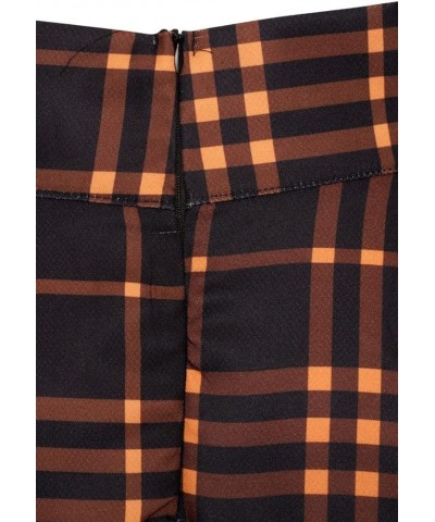 Mini Skirt Cora Tartan Women High Waist Scottish Plaid Check Punk Orange $14.84 Skirts