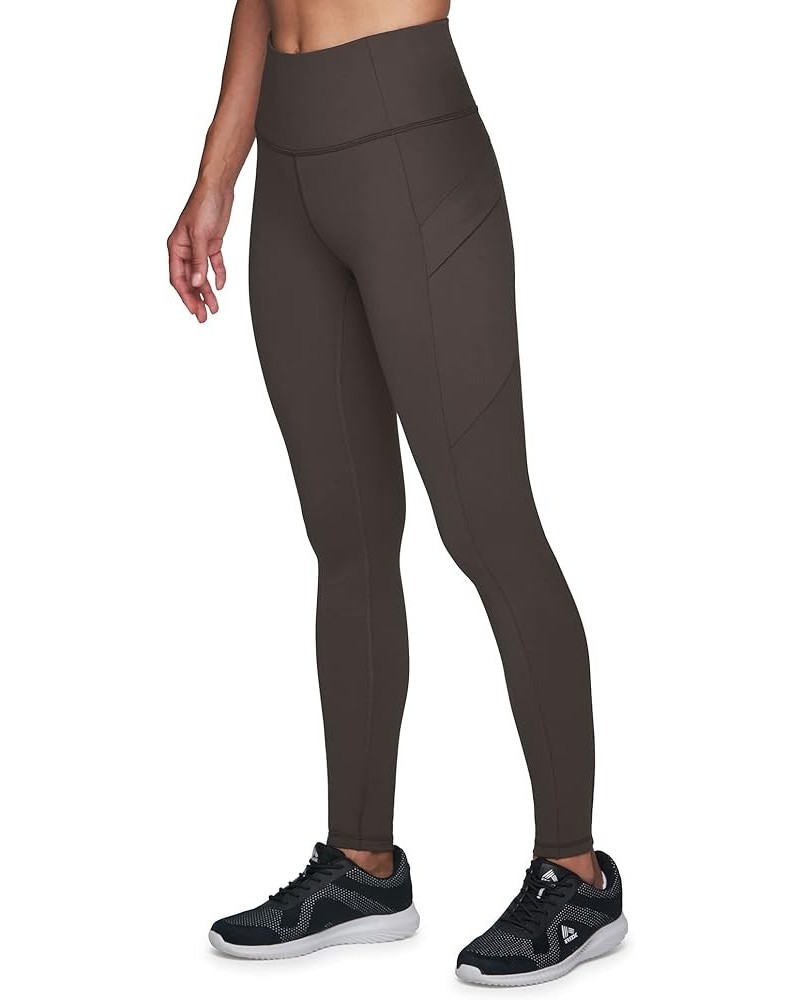 Women's Super Soft Cargo Hiking Gym Full Length Legging with Pockets Peached Espresso $20.09 Activewear