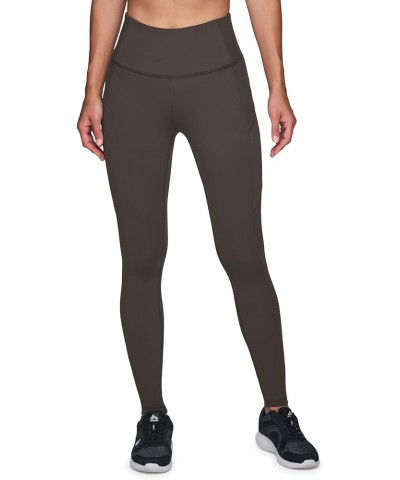 Women's Super Soft Cargo Hiking Gym Full Length Legging with Pockets Peached Espresso $20.09 Activewear