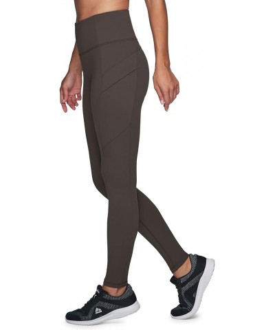 Women's Super Soft Cargo Hiking Gym Full Length Legging with Pockets Peached Espresso $20.09 Activewear