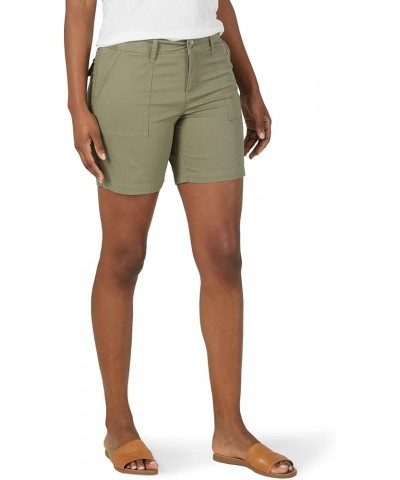 Women's Midrise 7" Regular Fit Utility Short Deep Lichen Green $13.76 Shorts