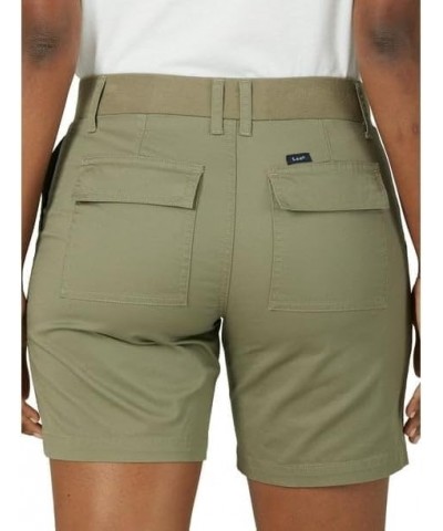 Women's Midrise 7" Regular Fit Utility Short Deep Lichen Green $13.76 Shorts