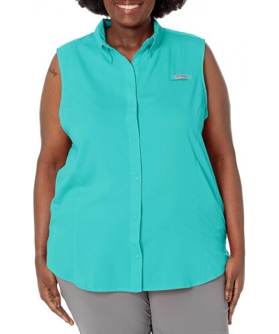 Sportswear Women's Tamiami Sleeveless Shirt Electric Turquoise $17.98 Activewear