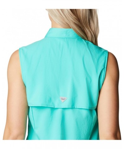 Sportswear Women's Tamiami Sleeveless Shirt Electric Turquoise $17.98 Activewear