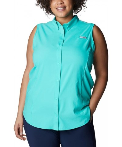 Sportswear Women's Tamiami Sleeveless Shirt Electric Turquoise $17.98 Activewear