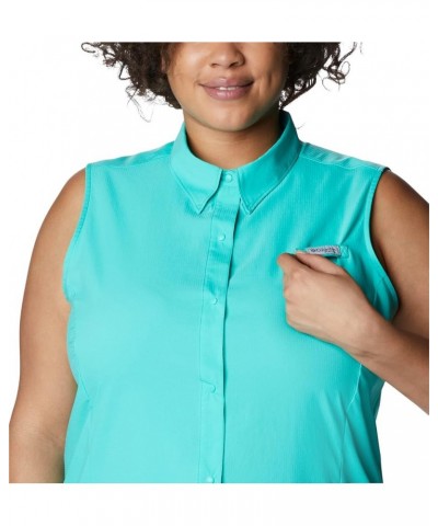 Sportswear Women's Tamiami Sleeveless Shirt Electric Turquoise $17.98 Activewear