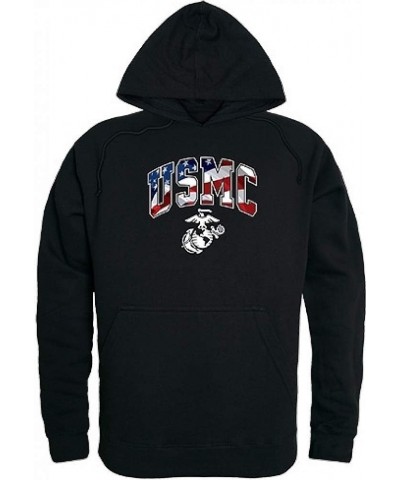 Graphic Pullover Sweatshirt Black USMC $18.36 Hoodies & Sweatshirts