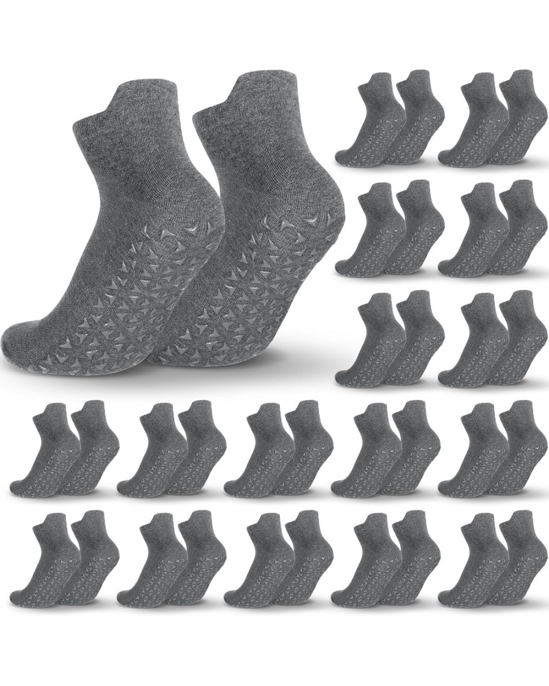 30 Pairs Non Slip Socks Unisex Grip Socks Non Skid Pilates Yoga Hospital Socks for Men Women Elderly(Men Size 6.5-10, Women S...