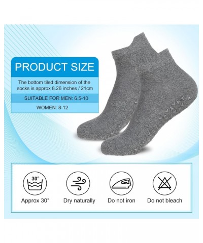 30 Pairs Non Slip Socks Unisex Grip Socks Non Skid Pilates Yoga Hospital Socks for Men Women Elderly(Men Size 6.5-10, Women S...