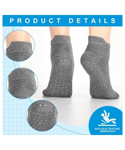 30 Pairs Non Slip Socks Unisex Grip Socks Non Skid Pilates Yoga Hospital Socks for Men Women Elderly(Men Size 6.5-10, Women S...