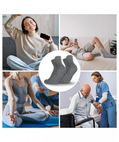 30 Pairs Non Slip Socks Unisex Grip Socks Non Skid Pilates Yoga Hospital Socks for Men Women Elderly(Men Size 6.5-10, Women S...