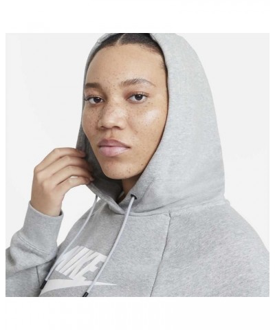 Women's Dark Grey Heather Essential Fleece Hoodie (BV4124 063) Heather Grey/White $27.06 Activewear