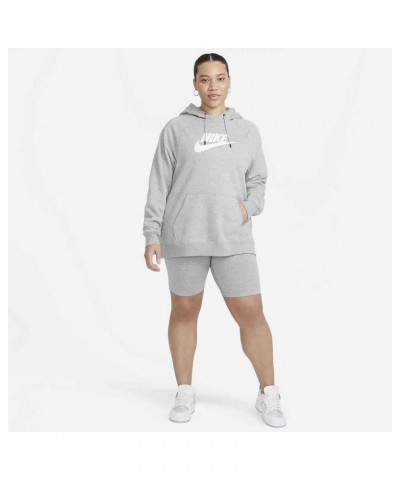 Women's Dark Grey Heather Essential Fleece Hoodie (BV4124 063) Heather Grey/White $27.06 Activewear