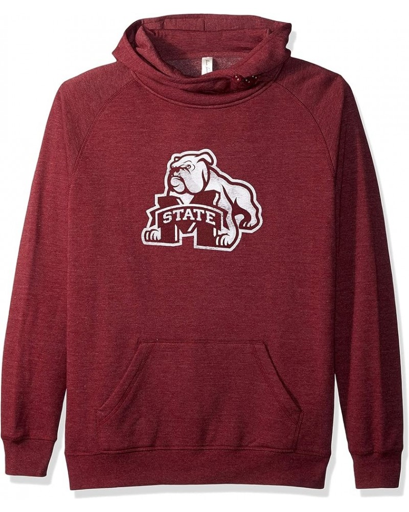 W Asym Redux Hood Mississippi State Bulldogs Maroon Heather $21.78 Hoodies & Sweatshirts