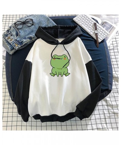 Women Lovely Hoodies, Women's Teen Girls Cute Frog Frog Hoodie Sweatshirts Loose Pullover Tops Shirts 2-black $12.09 Hoodies ...