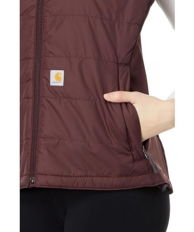 Women's Rain Defender Relaxed Fit Lightweight Insulated Vest Blackberry $33.60 Vests