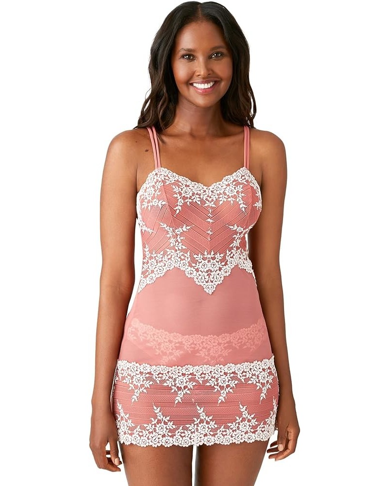 Women's Embrace Lace Chemise Faded Rose $14.49 Lingerie