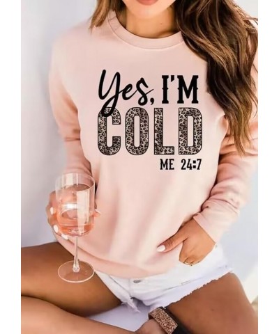 Leopard Letter Print Sweatshirt Women Funny Graphic Fall Long Sleeve Crewneck Pullover Casual Loose Hoodie Tops Pink $9.24 Ho...