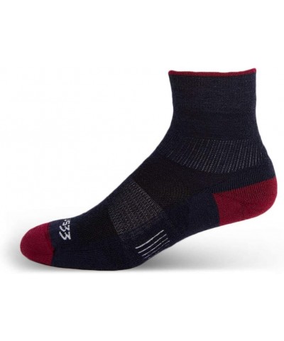 USA Made - Mini Crew Socks - Hiking Socks - Merino Wool - Mountain Heritage S34 Micro + Cushion Patriot $13.62 Activewear