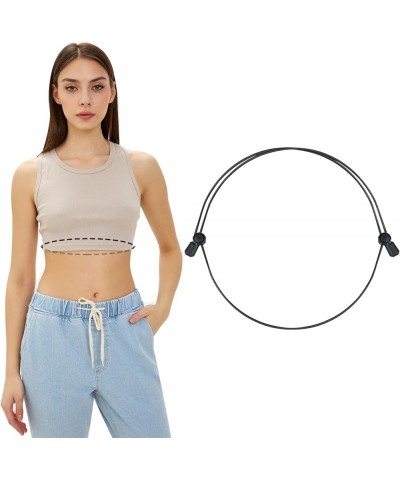 Croptuck Adjustable Band for Women Waist Shirts Crop Top Sweater, Crop Tuck Tool, Black-M Black Medium $6.37 Tanks