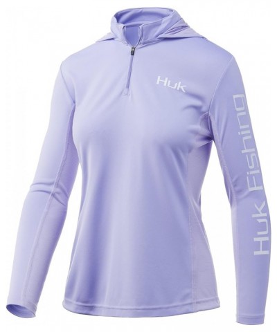 Women's Icon X Hoodie |UPF 50+ Long-Sleeve Fishing Shirt X-Large Lavender $31.34 Activewear