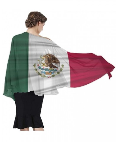 Women's Swimsuit Cover Ups Beach Sarong Dress Chiffon Bathing Suit Wraps Mexico Flag Mexican Flag Waving (9) $11.75 Swimsuits