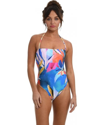 Women's Standard Bandeau Mio One Piece Swimsuit Multi//Feelin' Fine Floral $50.99 Swimsuits