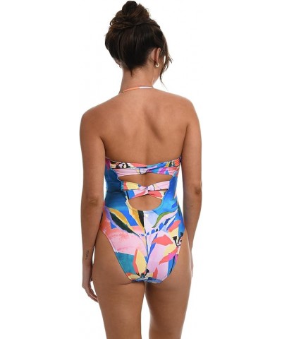 Women's Standard Bandeau Mio One Piece Swimsuit Multi//Feelin' Fine Floral $50.99 Swimsuits