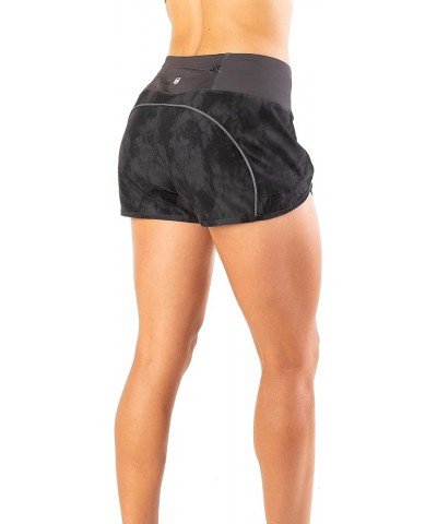 Womens 3" Lightweight Running WOD Volleyball Shorts Workout Mesh Liner Zip Pocket Grey Riptide $15.80 Activewear